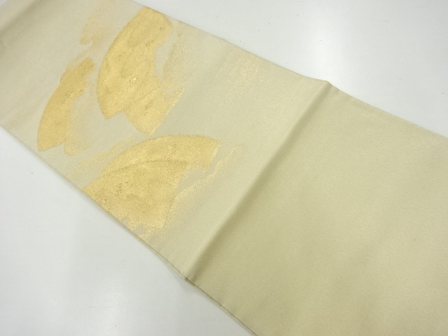 JAPANESE KIMONO / VINTAGE FUKURO OBI / KINSAI / WOVEN FLOWER